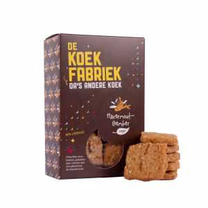 De koekfabriek-havermout gember koekjes 80 gram