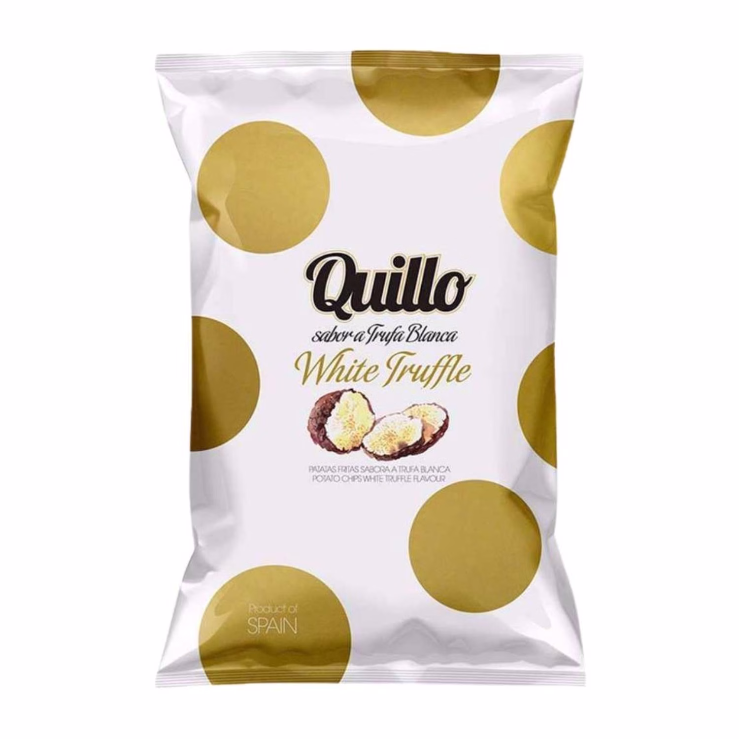 Quillo witte truffelchips- 130 gram